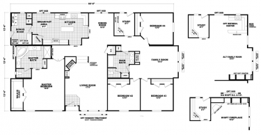 Triple Wide Floor Plans | Factory Select Mobile Homes